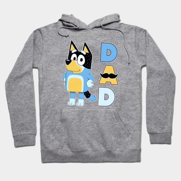 Bluey Dadlife Hoodie by Justine Nolanz